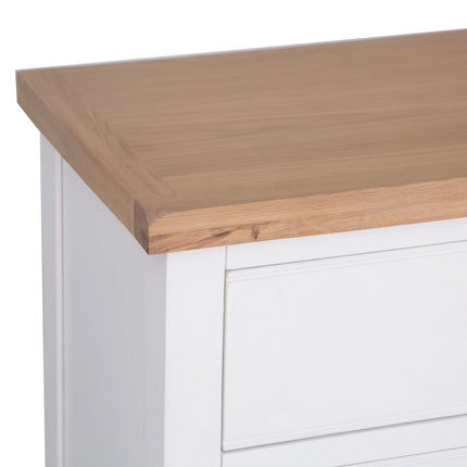 Elodie Snow White Oak 6 Drawer Chest