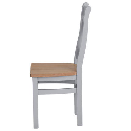 Elodie Dove Grey Oak Cross Back Dining Chair