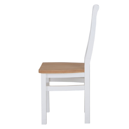 Elodie Snow White Oak Cross Back Dining Chair