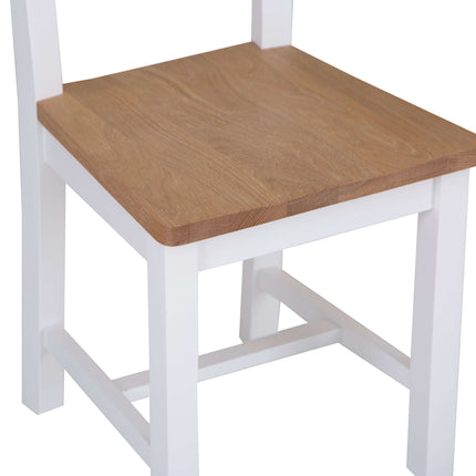 Elodie Snow White Oak Ladder Back Dining Chair