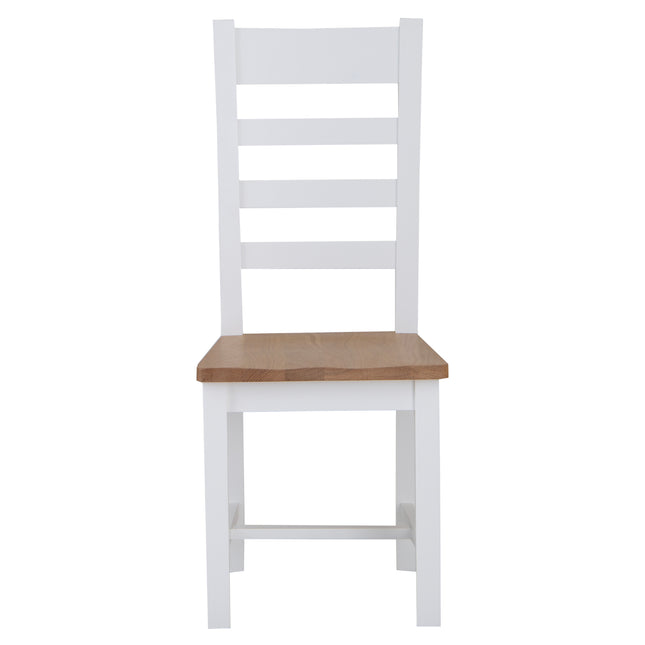 Elodie Snow White Oak Ladder Back Dining Chair