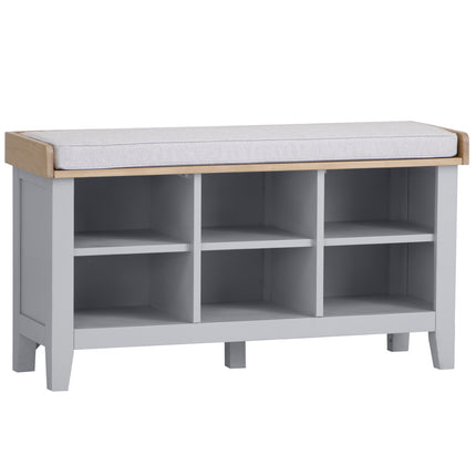 Elodie Dove Grey Oak Hall Bench