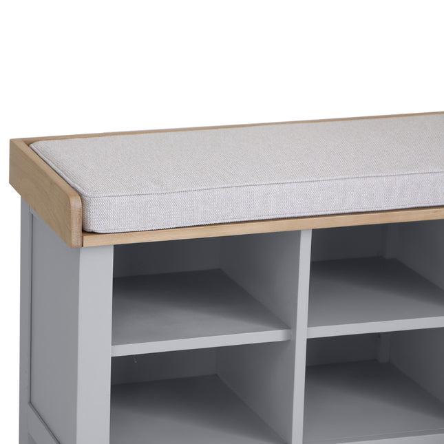 Elodie Dove Grey Oak Hall Bench