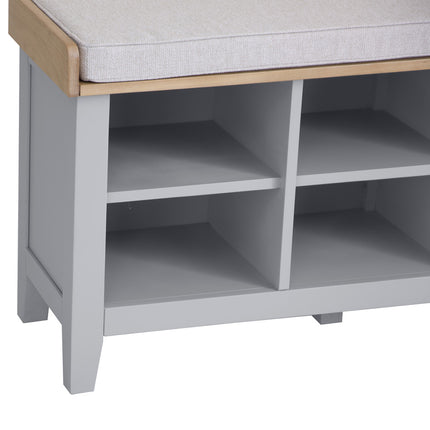 Elodie Dove Grey Oak Hall Bench