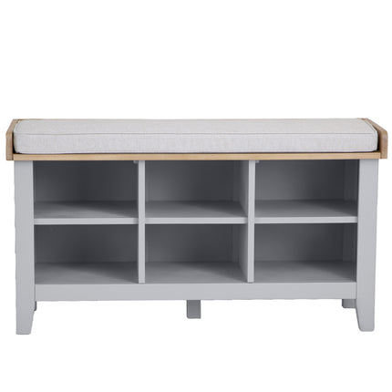 Elodie Dove Grey Oak Hall Bench