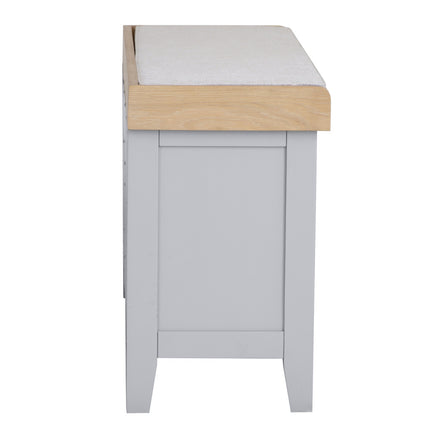 Elodie Dove Grey Oak Hall Bench