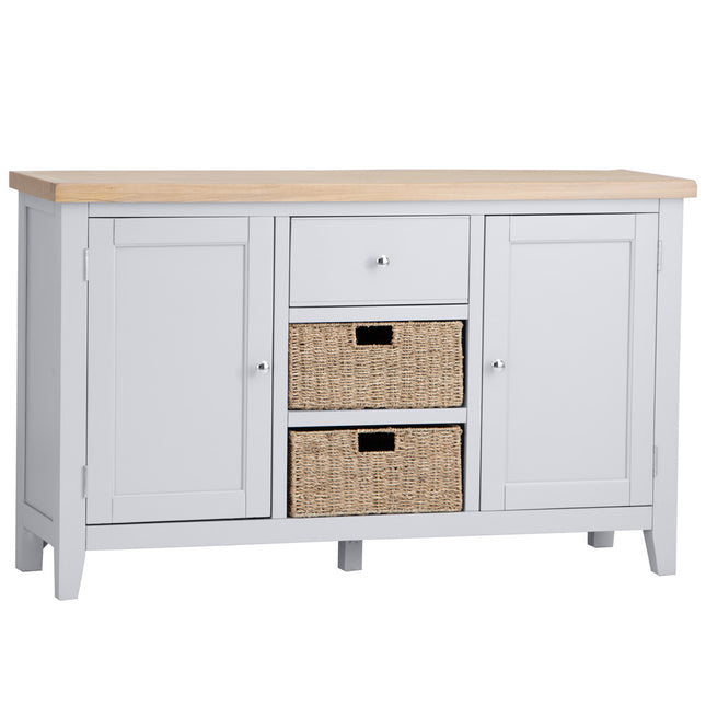 Elodie Dove Grey Oak Large Sideboard