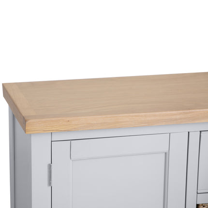 Elodie Dove Grey Oak Large Sideboard