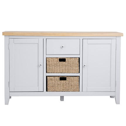 Elodie Dove Grey Oak Large Sideboard