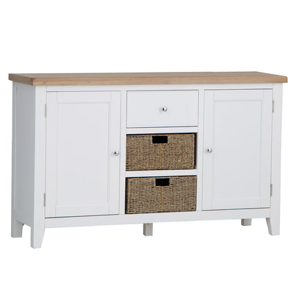 Elodie Snow White Oak Large Sideboard