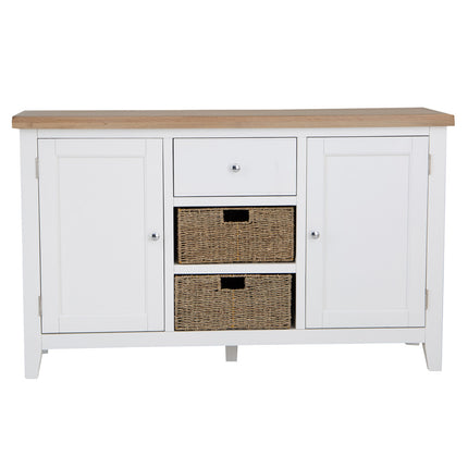 Elodie Snow White Oak Large Sideboard