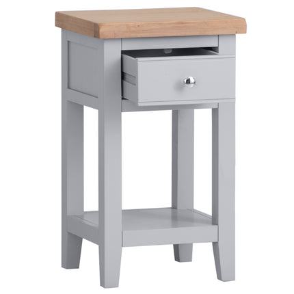 Elodie Dove Grey Oak Lamp table