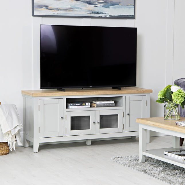 Elodie Dove Grey Oak Large TV Unit