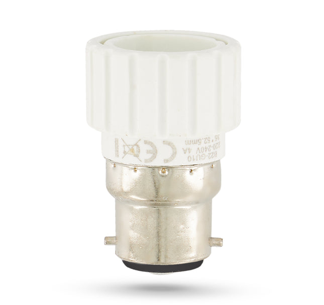 PIFCO Brass Bulb Mount Converter B22 to GU10-5024996825015-Bargainia.com