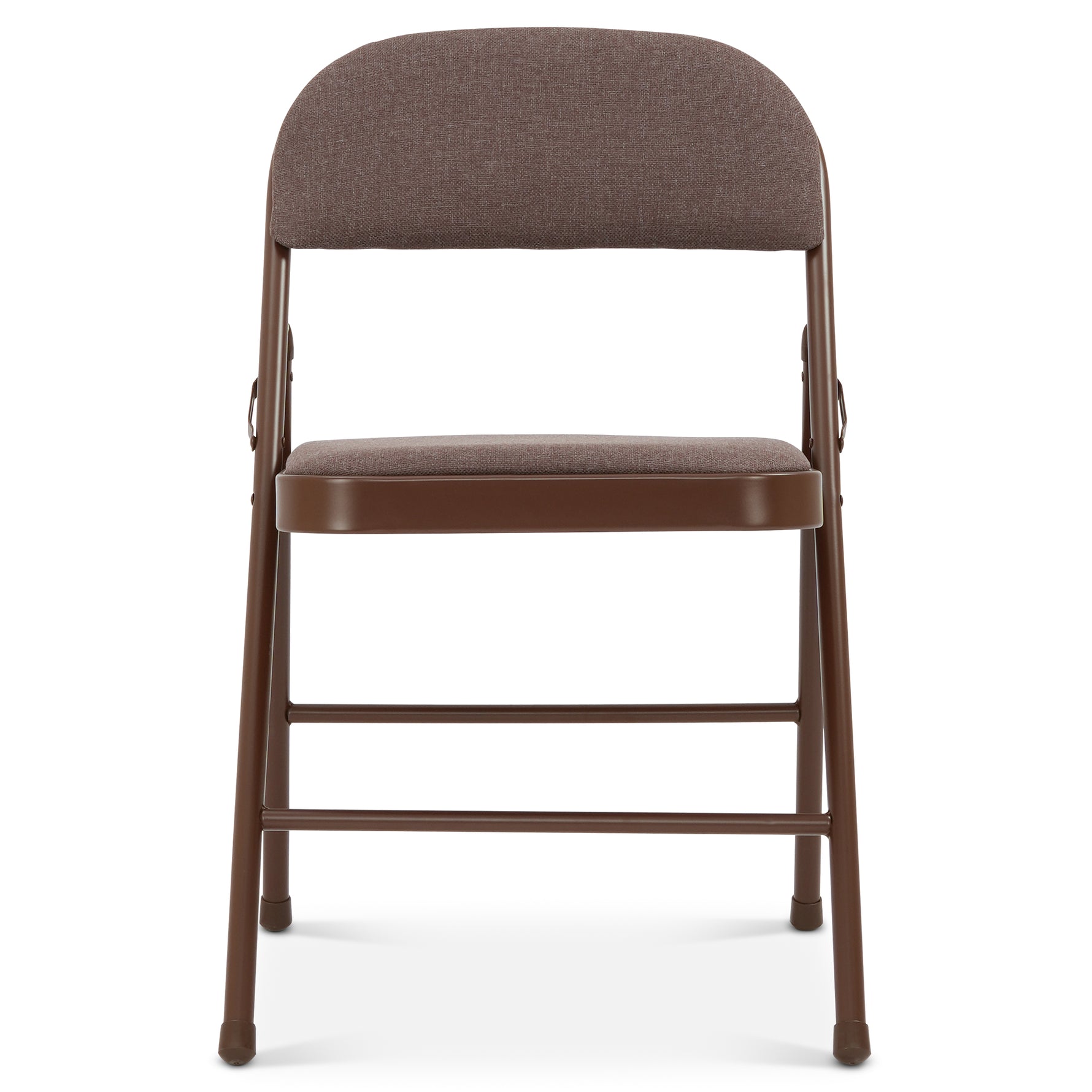 Folding Fabric Office Dining Chair - Brown