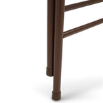 Folding Fabric Office Dining Chair - Brown
