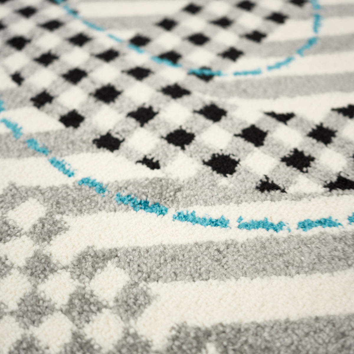 Tapis nautique bleu et gris - Enfants