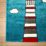 Tapis marin bleu et vert - Enfants