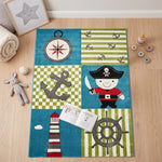 Tapis marin bleu et vert - Enfants