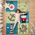 Tapis marin bleu et vert - Enfants