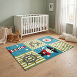 Tapis marin bleu et vert - Enfants
