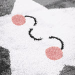 Tapis Étoiles Gris et Blanc - Enfants