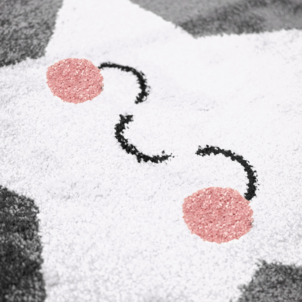 Tapis Étoiles Gris et Blanc - Enfants