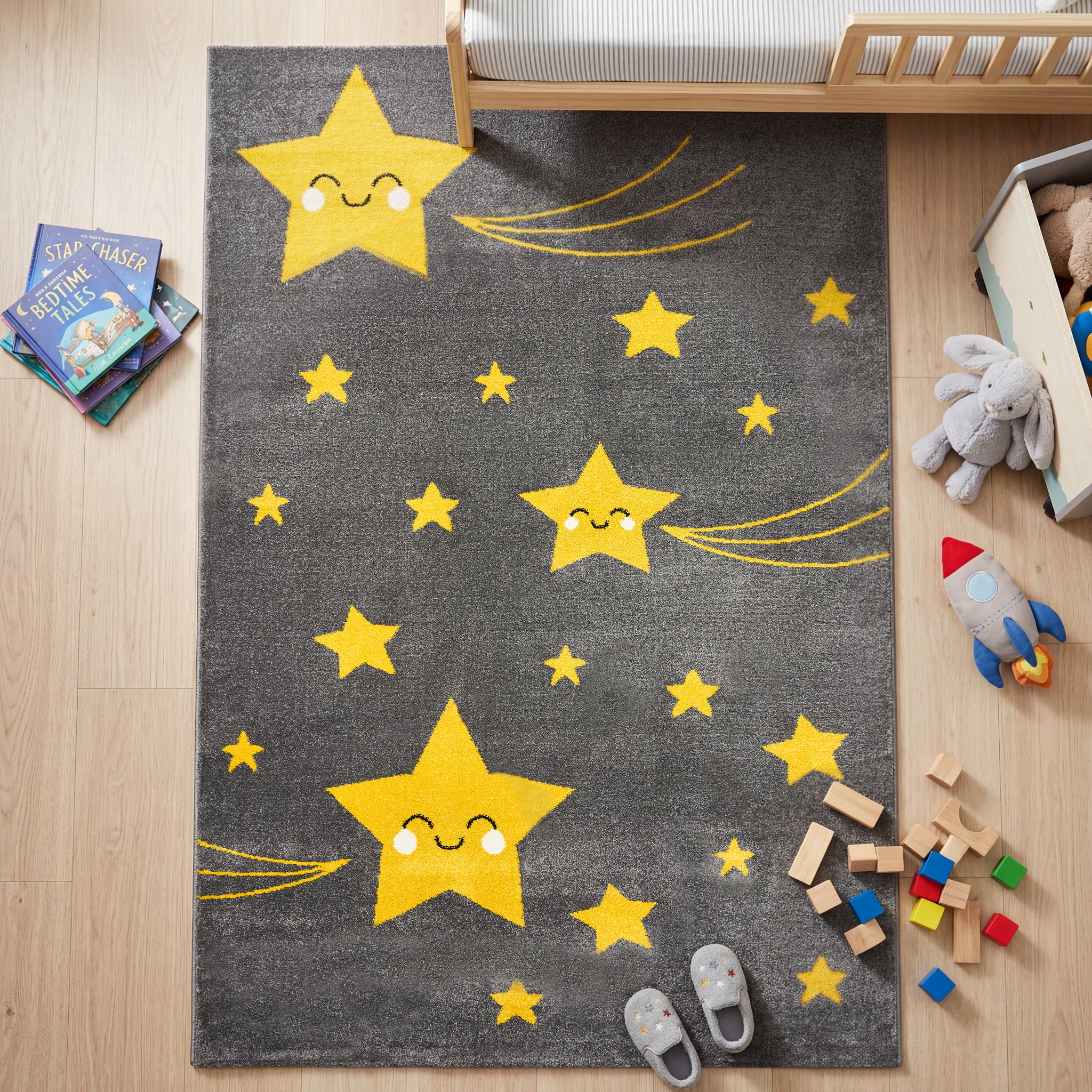 Tapis Étoiles Jaunes - Enfants