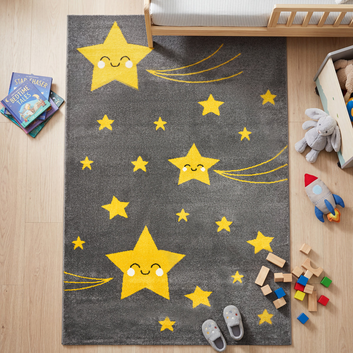 Tapis Étoiles Jaunes - Enfants