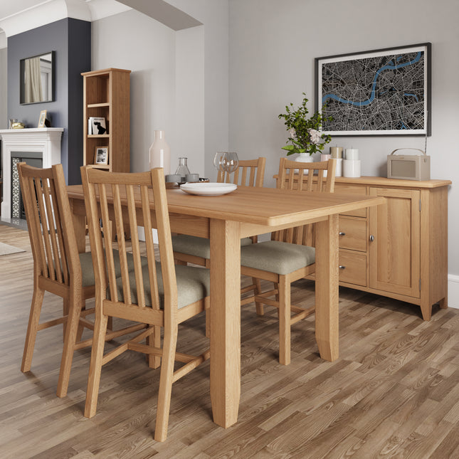 Rowan Solid Oak 1.6cm Extending Dining Table