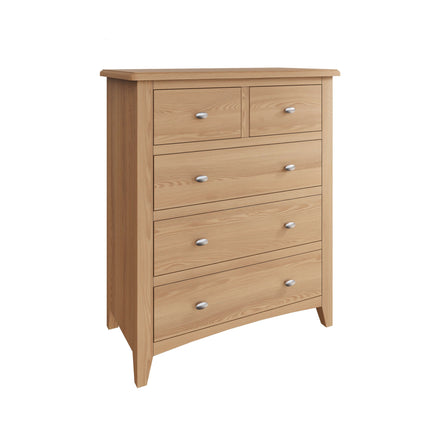 Rowan Oak 2 Over 3 Chest of Drawers