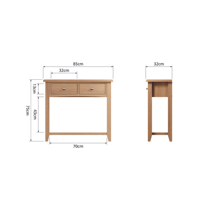 Rowan Oak Console Table