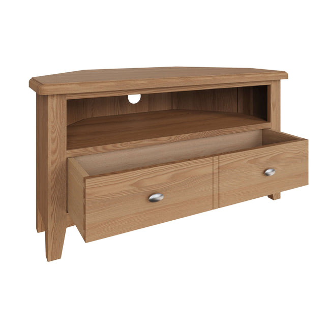 Rowan Oak Corner TV Unit