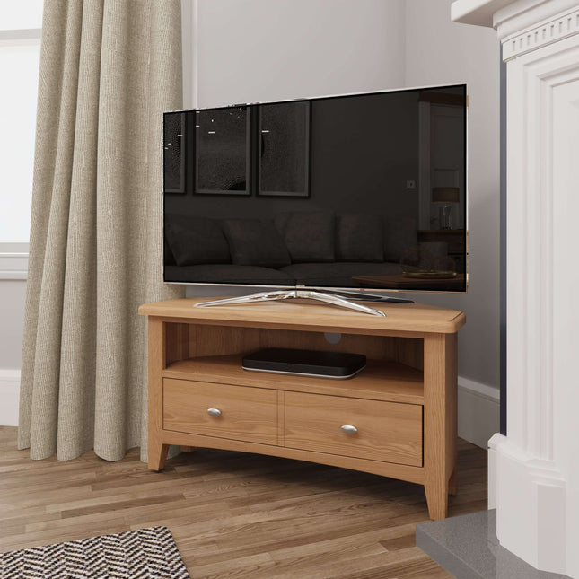 Rowan Oak Corner TV Unit