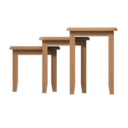 Rowan Oak Nest Of 3 Tables