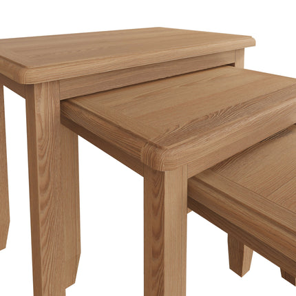 Rowan Oak Nest Of 3 Tables