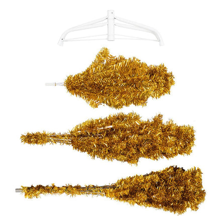 Gold Artificial Fir Christmas Tree - 4-7ft-Bargainia.com