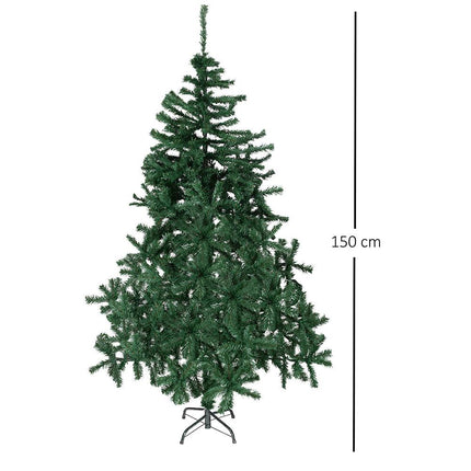 Green Artificial Fir Christmas Tree - 4-7ft-5056150208709-Bargainia.com