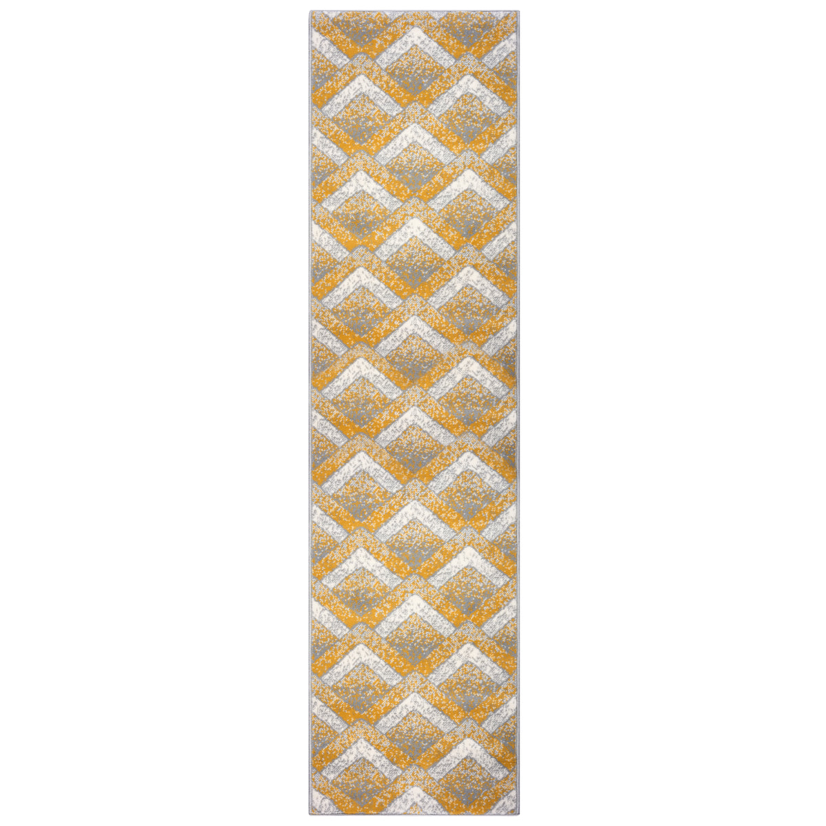 Texas Gold and Grey Chevron Stair Runner, Hessian Backed Hallway Runner, Low 9mm Pile, Belgian Woven, Custom Lengths