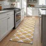 Texas Gold and Grey Chevron Stair Runner, Hessian Backed Hallway Runner, Low 9mm Pile, Belgian Woven, Custom Lengths