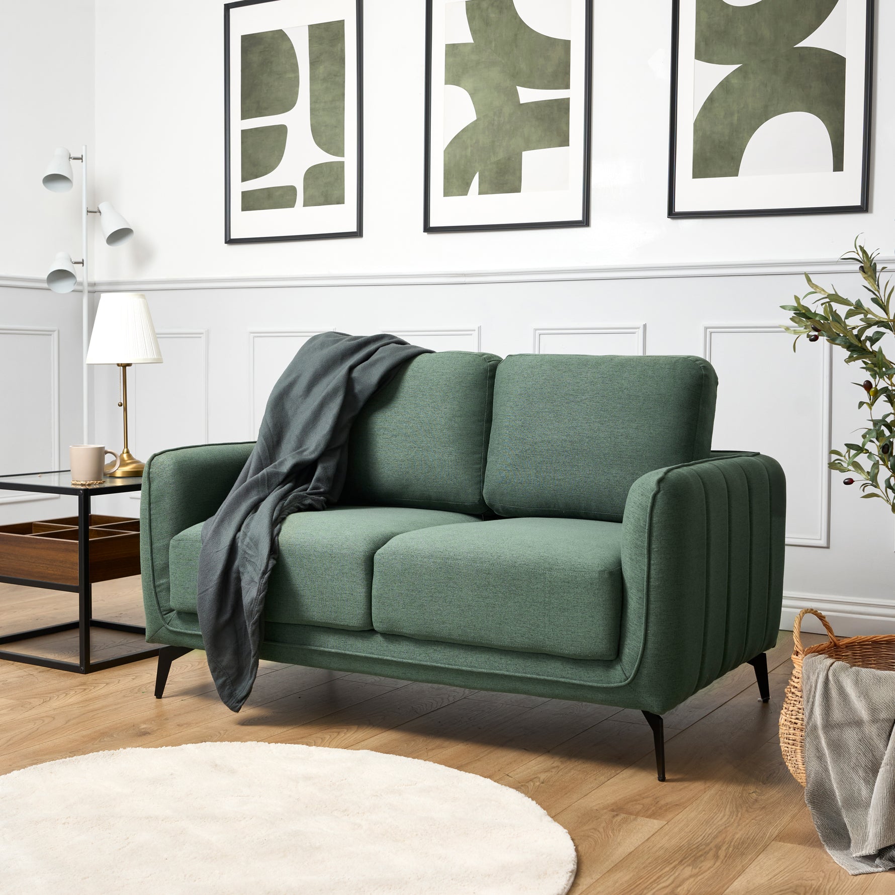 Brixton Green Full Suite - Armchair, 2 & 3 Seater Sofa Set