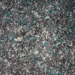Enjoy Blue and Grey Mottled Shaggy Rug, 4cm Thick Pile, Non-Shedding Polypropylene, Hessian Backed, Multiple Sizes