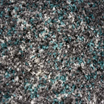 Enjoy Blue and Grey Mottled Shaggy Rug, 4cm Thick Pile, Non-Shedding Polypropylene, Hessian Backed, Multiple Sizes