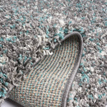 Enjoy Blue and Grey Mottled Shaggy Rug, 4cm Thick Pile, Non-Shedding Polypropylene, Hessian Backed, Multiple Sizes