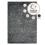 Enjoy Blue and Grey Mottled Shaggy Rug, 4cm Thick Pile, Non-Shedding Polypropylene, Hessian Backed, Multiple Sizes
