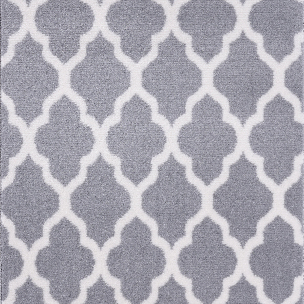 Grey Trellis Stair Runner, Moroccan Geometric Hallway Carpet Runner, Flexible Hessian Backed, 60cm Wide, Custom Length