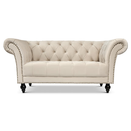 Cambridge Chesterfield Sofa Suite - Velvet Cream