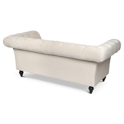 Cambridge Chesterfield Sofa Suite - Velvet Cream