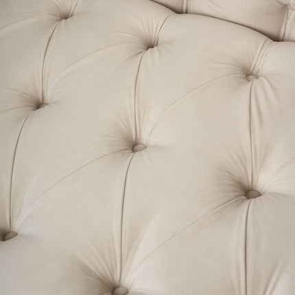 Cambridge Chesterfield Sofa Suite - Velvet Cream