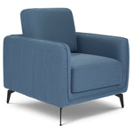 Brixton Blue Full Suite - Armchair, 2 & 3 Seater Sofa Set